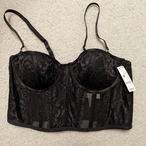 ⭐2/$22⭐ Black Lace Bustier Top